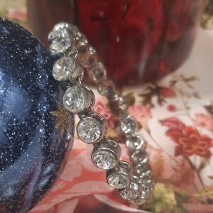 Elegant Silver Crystal Bracelet